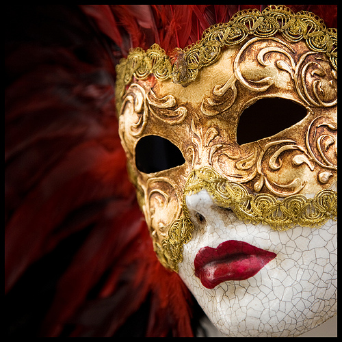 A venetian mask.